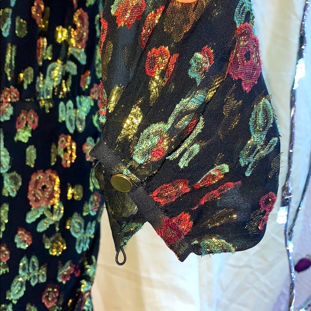 *VERONICA BEARD* ~ SILK BLEND SHIMMERY ROSE DRESS - Picture 9 of 12